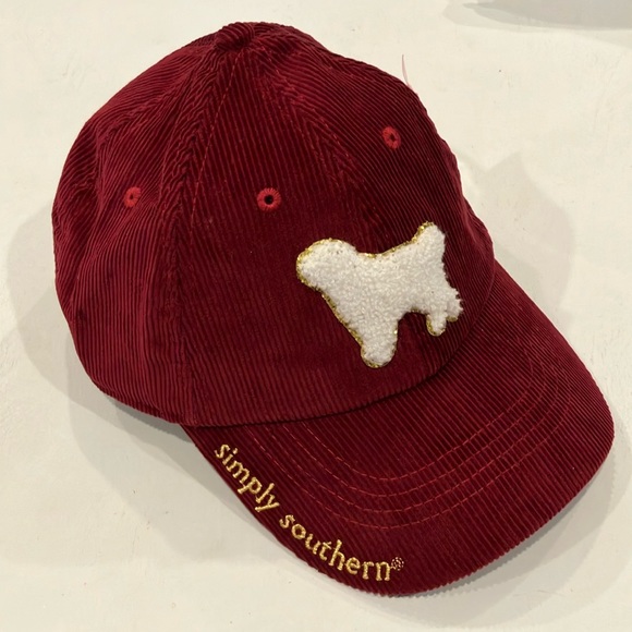 Simply Southern Accessories - Simply Southern | Burgundy Corduroy Baseball Cap